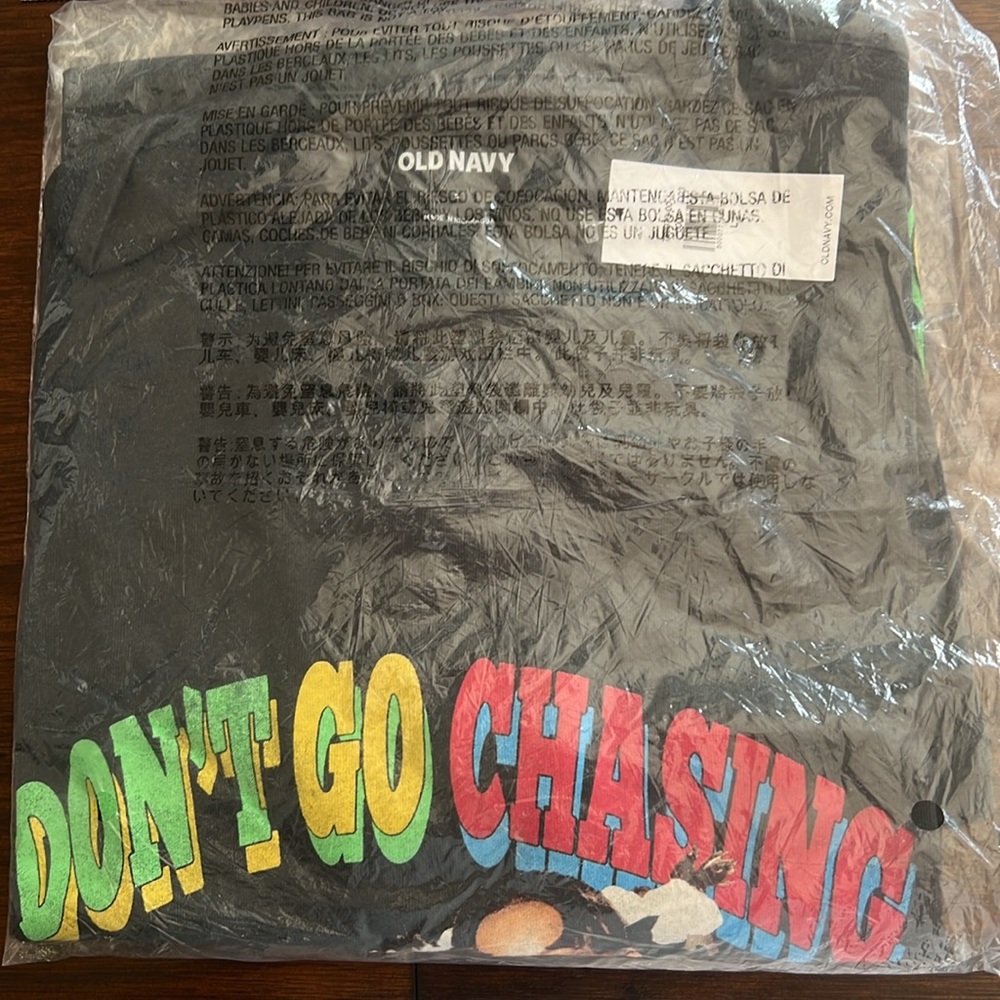 NEW! Black TLC “Don’t Go Chasing Waterfalls” T-Shirt by Old Navy Size Lg - Picture 3 of 8